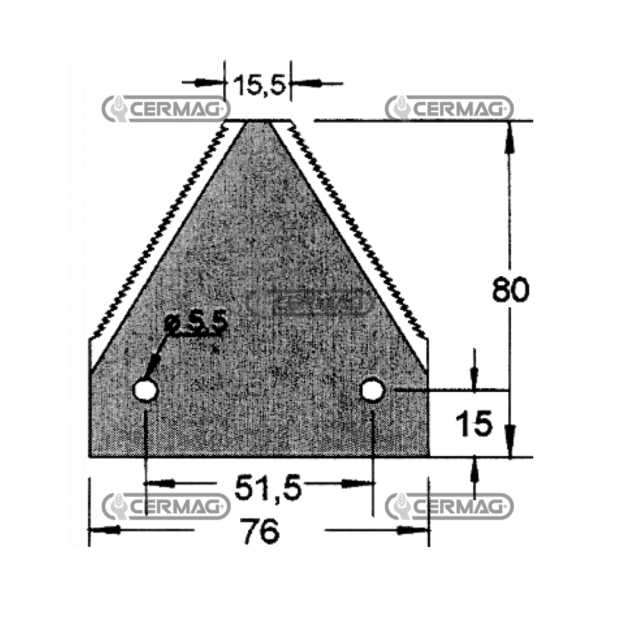Nož kose Claas-New Holand