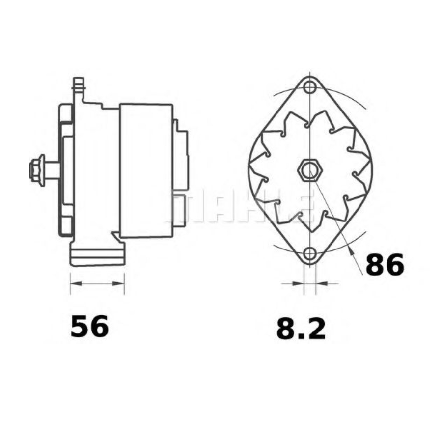Alternator MAHLE MG 313  13445