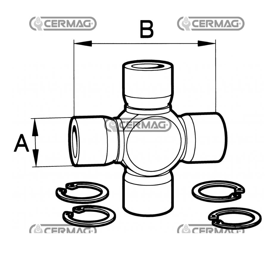 Krst kardana 41x118    By-Py   8935