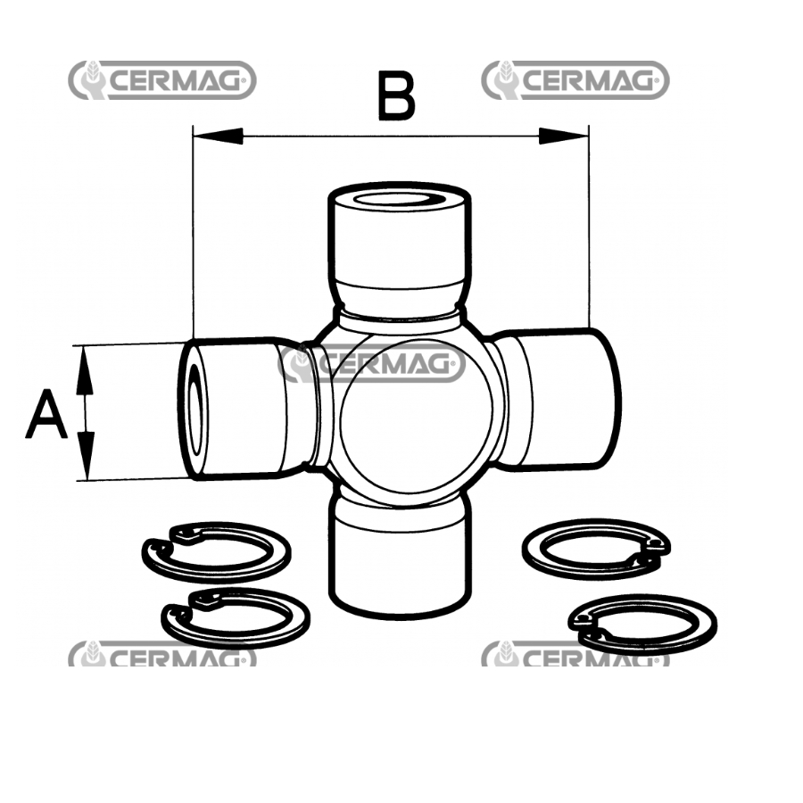 Krst kardana 42x104     8945