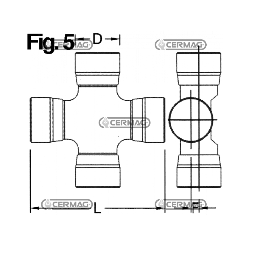 Krst kardana 27x81,70     12915