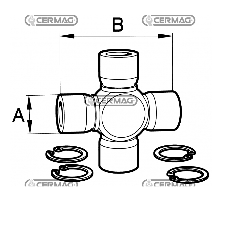 Krst kardana 22x54 1.41 by-py      9077