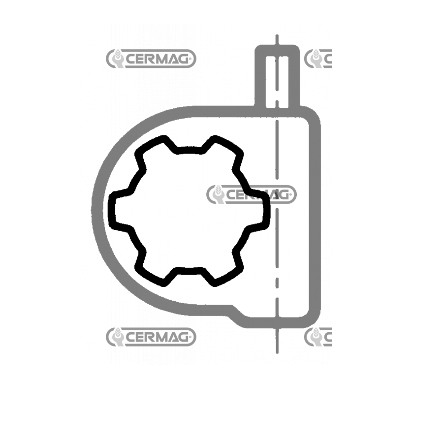 Vila kardana za KK 41x108   1''3/8 Z=6  T=9     12602