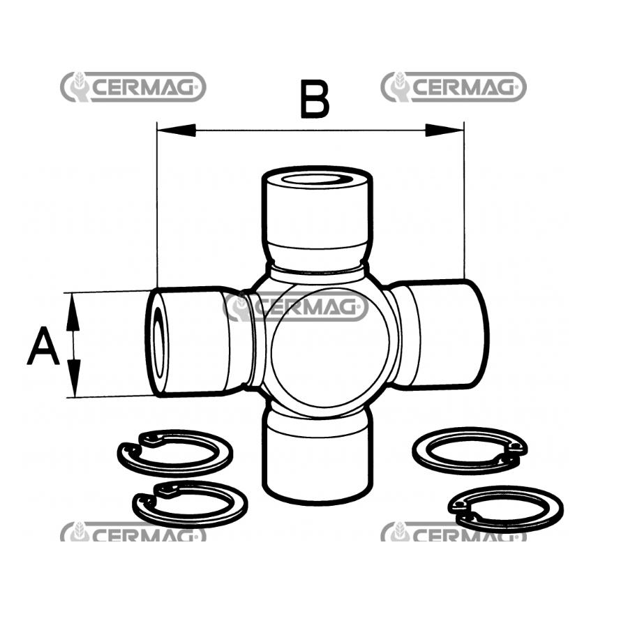 Krst kardana 32x76     8941